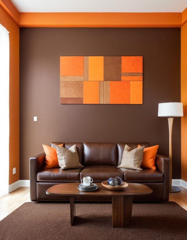 Orange and Brown Sitting Room Energy
