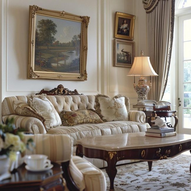 Rolled Arm Sofas, Fuchsia Accents
