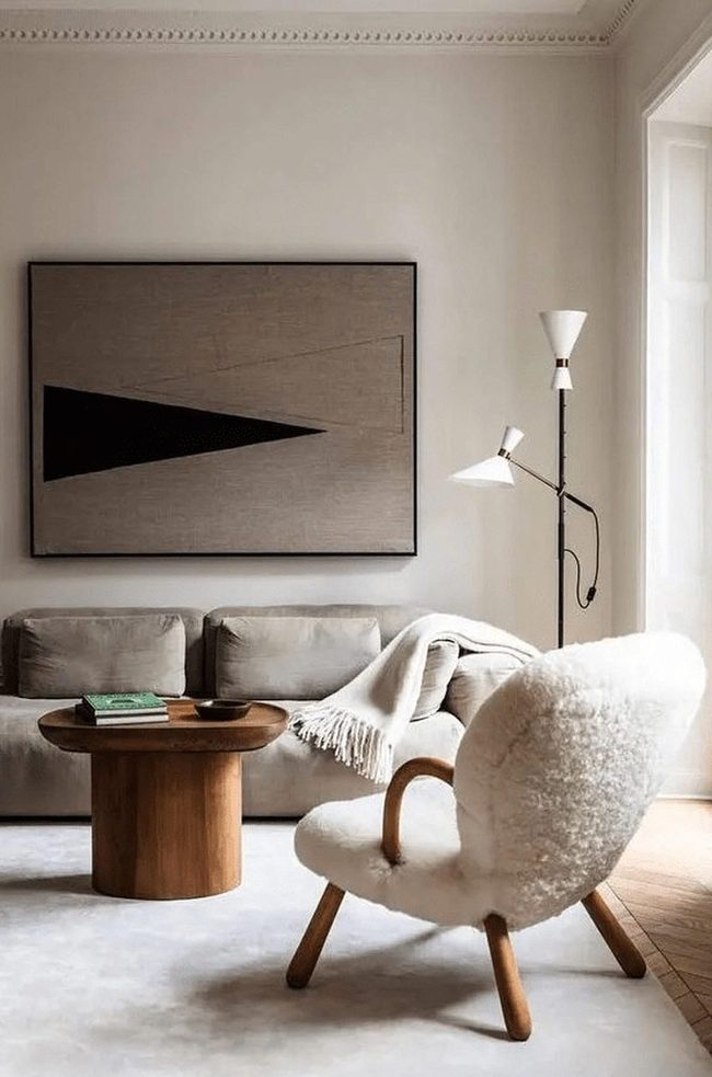 Wooden Tones Meet Soft Neutrals