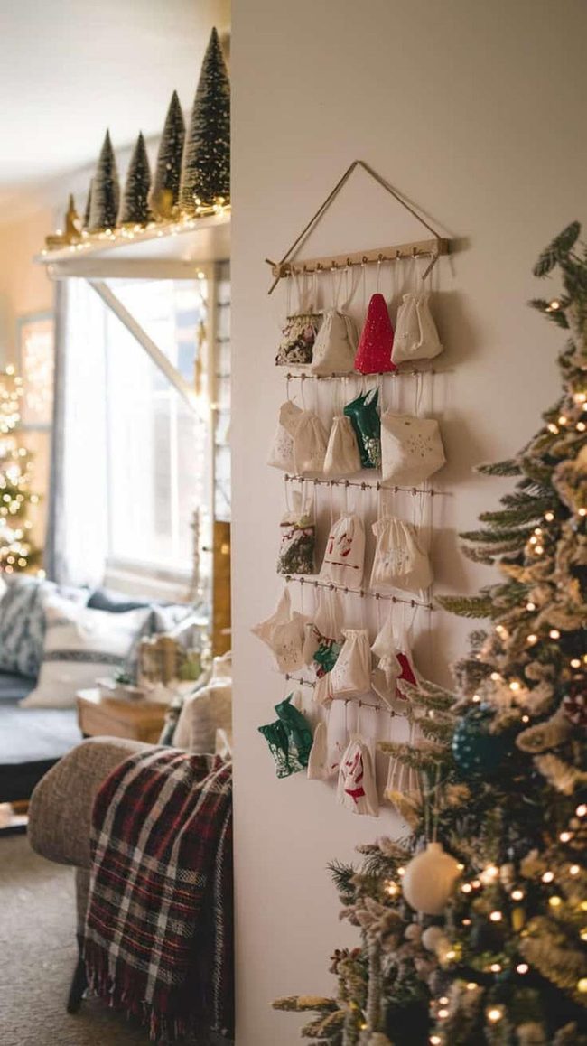 Fabric Pockets December Countdown