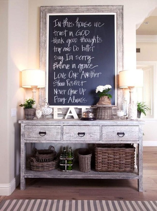 Chalkboard Greetings At Your Door