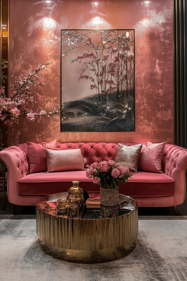 Shiny Pink Elevates Modern Spaces