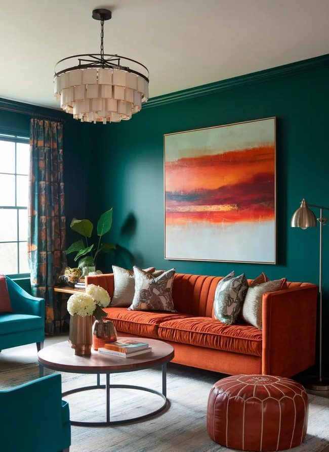 Seventies Orange Meets Modern Minimalism