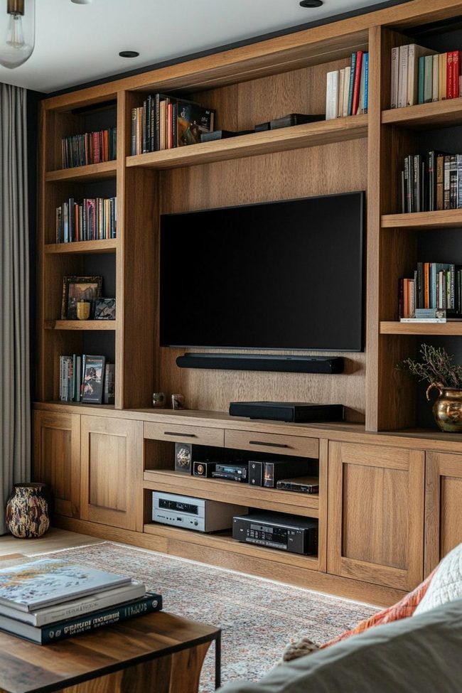 Colorful Books For Tv Stand Display