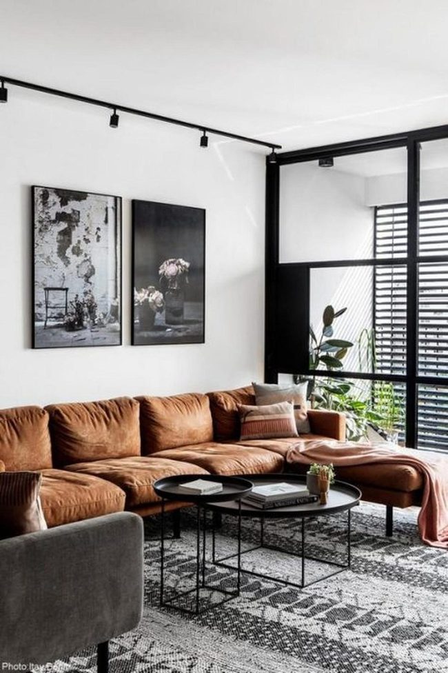 Brown Leather And Industrial Contrast