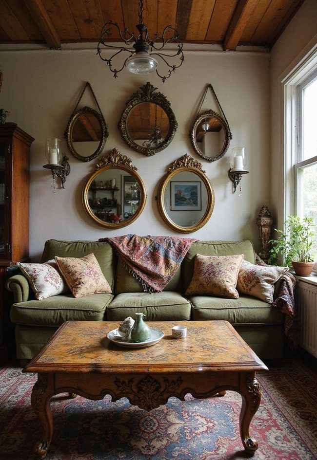 Antique Furniture In Moody Darkness