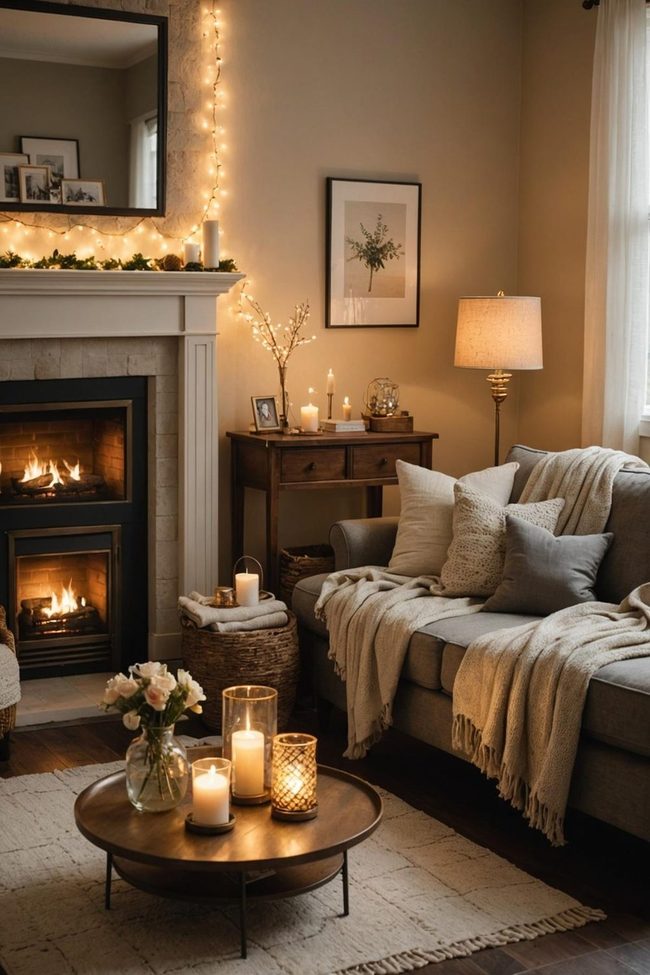 Warm Metal Lamps and Candlelight