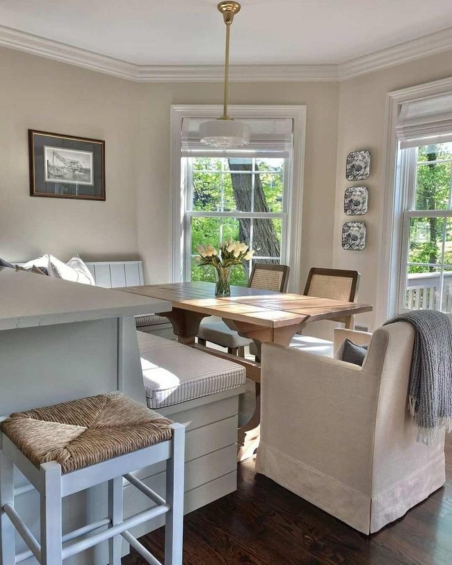 Sunlit Window Bench For Gathering