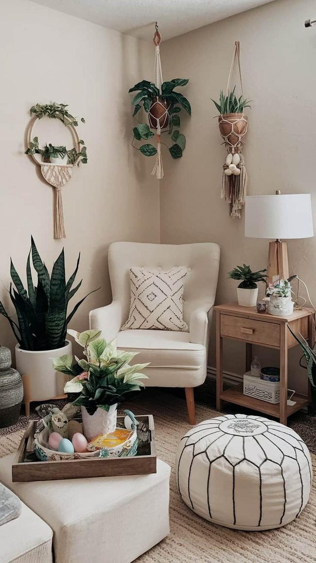 Cascading Green Ceiling Planters