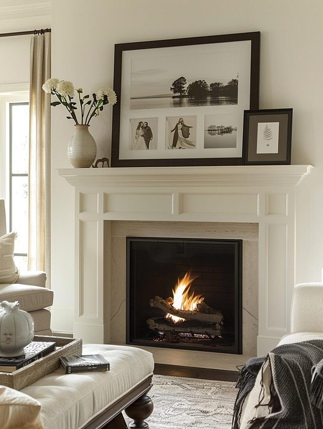 Fireplace Mantel Personal Gallery