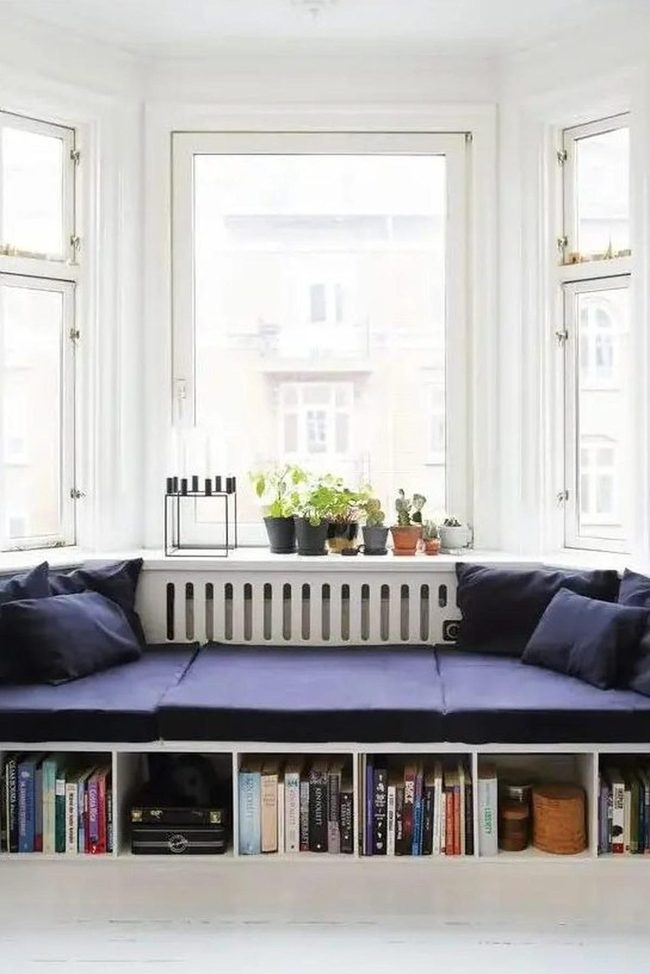 Deep Blue Cushions And Natural Light