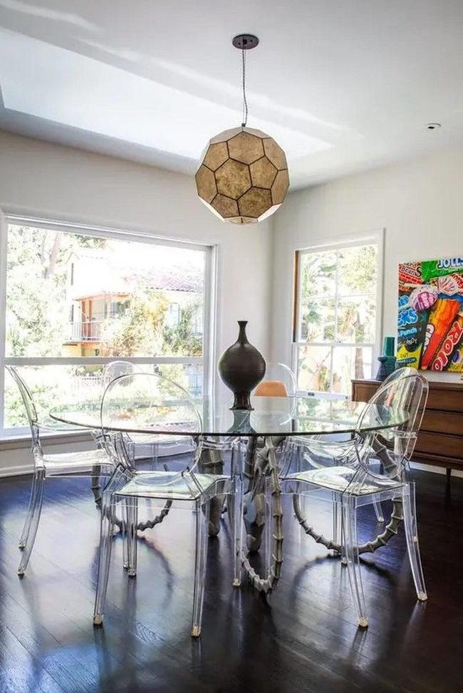 Twisted Roots Glass Dining Statement