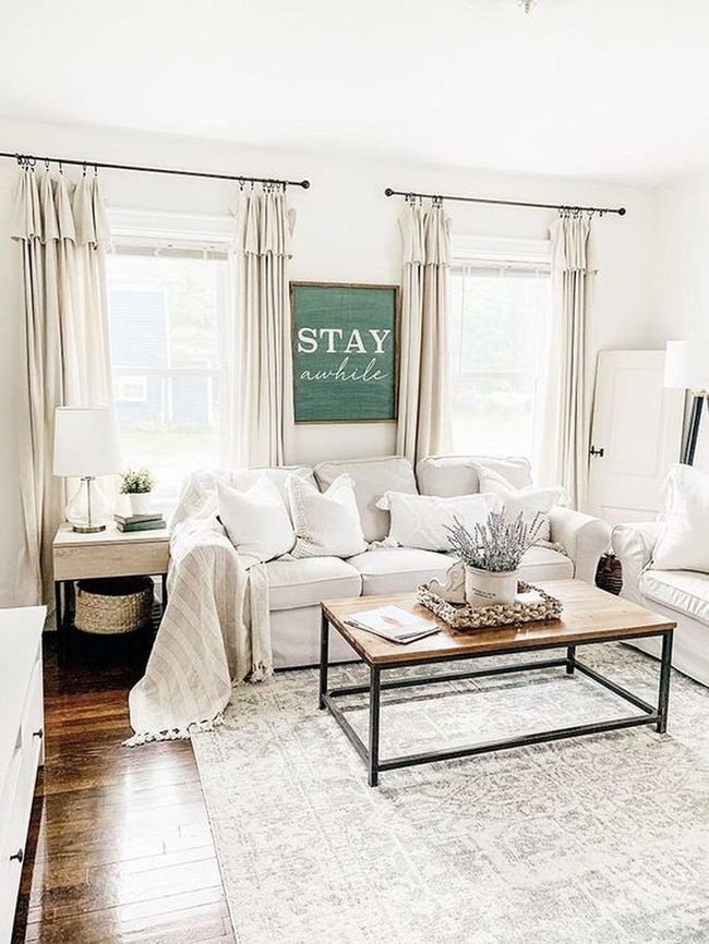 Cream Drapes And Natural Light