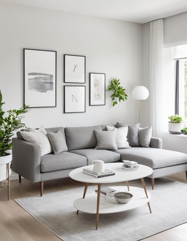 Grey and White Lounge Sophistication