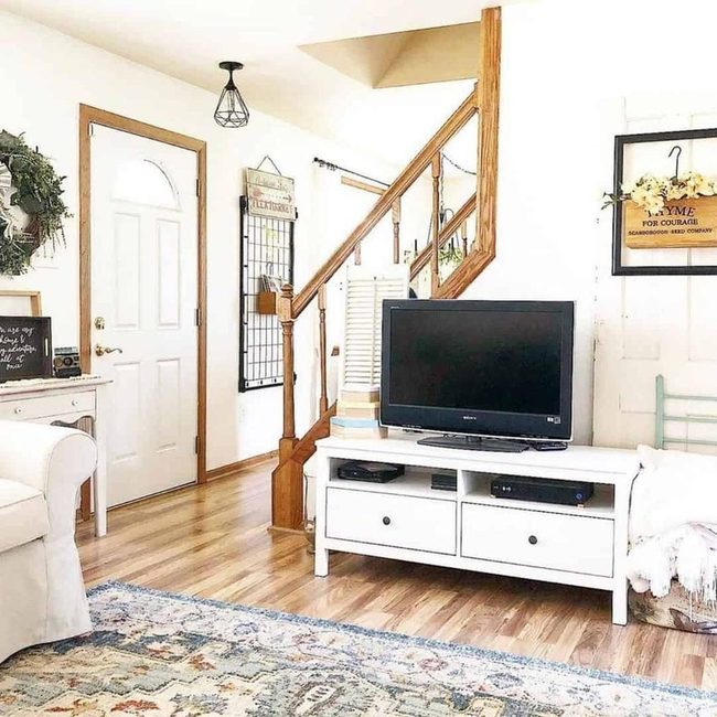 White Stand, Wooden Warmth, Bohemian Floor