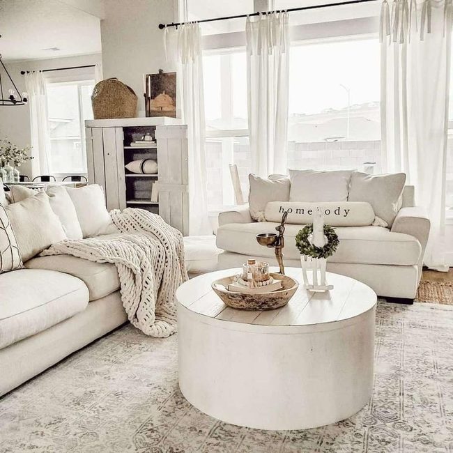 White Couch Transforms Living Room Brightness