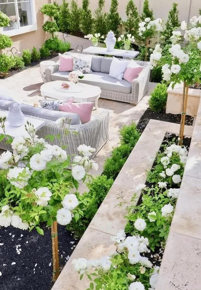 White Flowers And Wicker Comfort