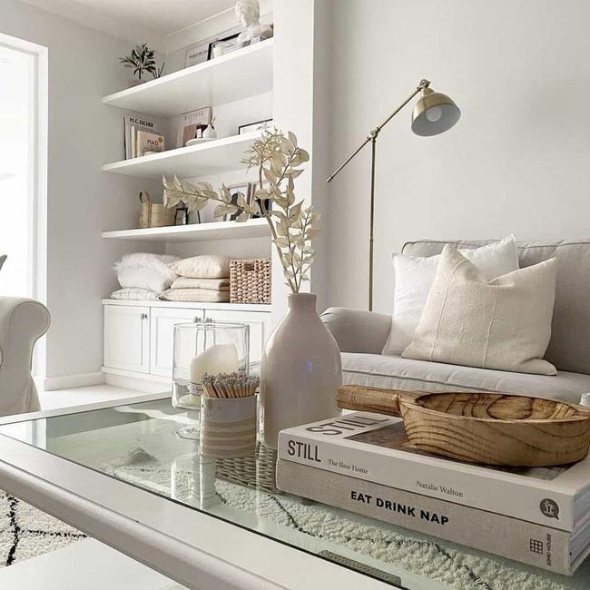 Gold Lamps Light Gray Serenity