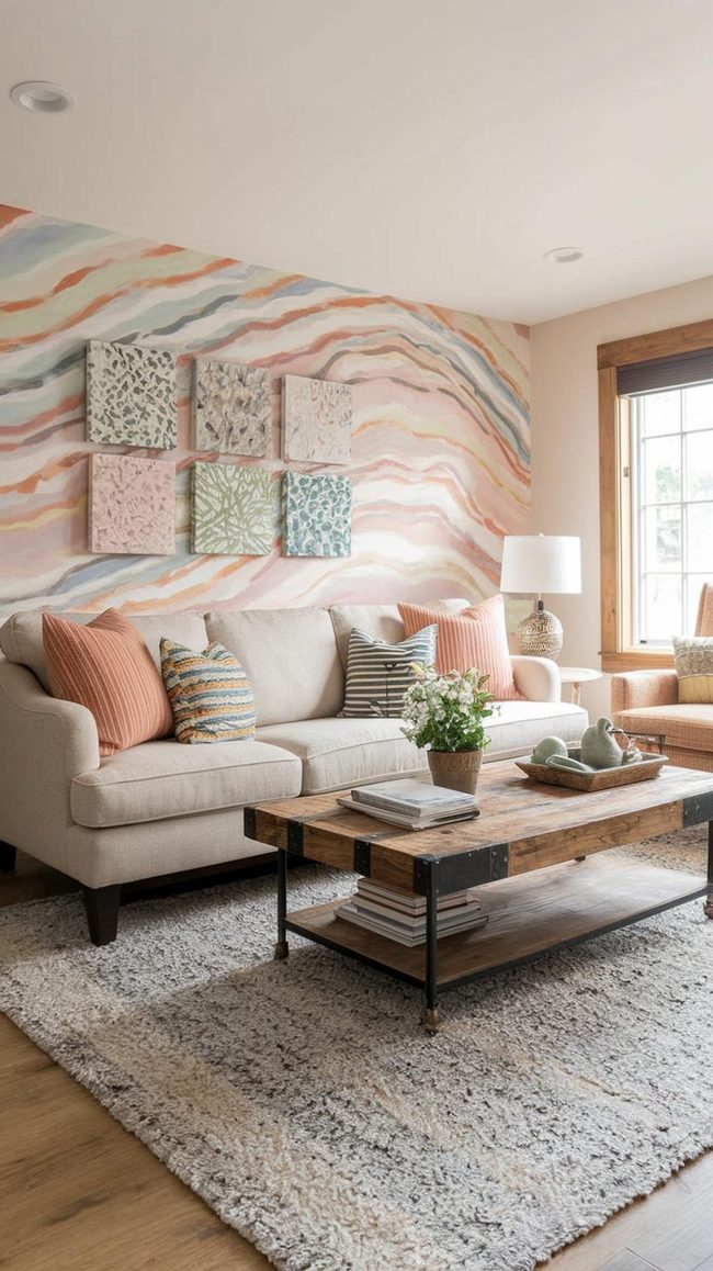 Jewel-Toned Accent Wall