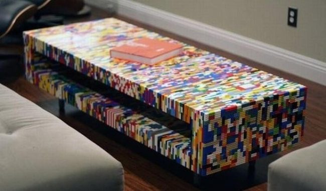 Colorful Lego Coffee Table Rainbow