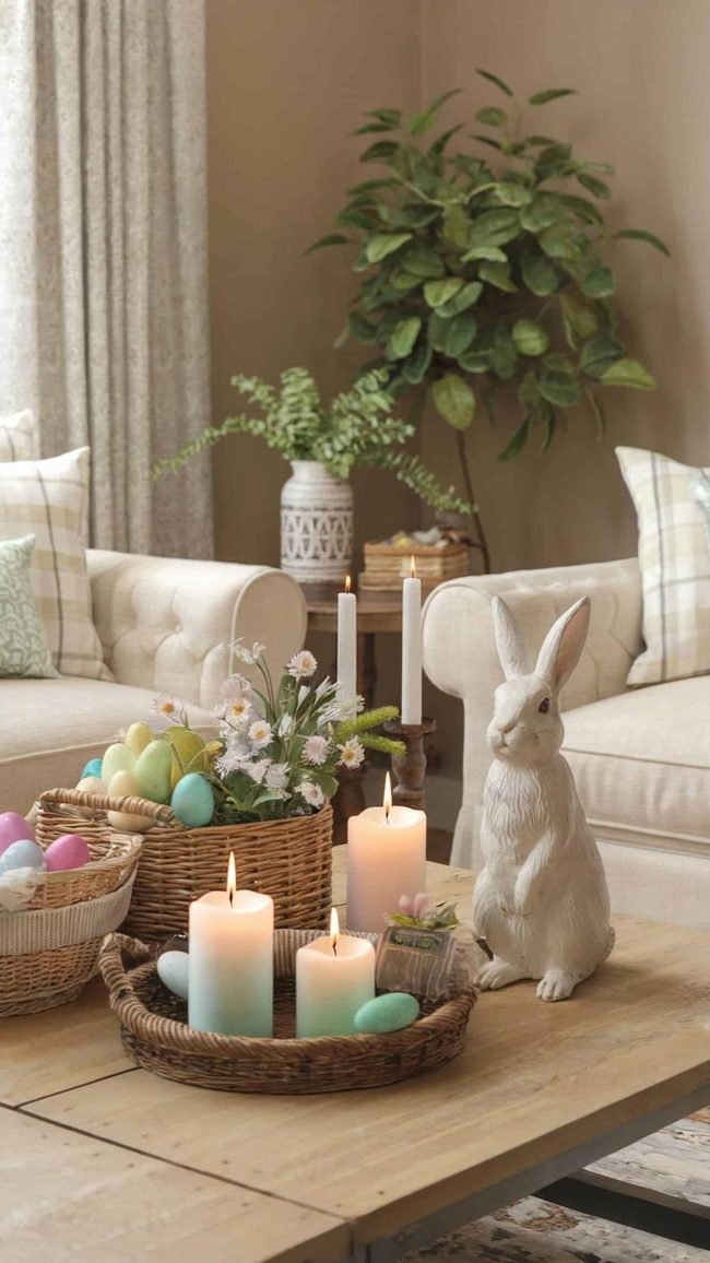 Pastel Egg Candles Spring Scents