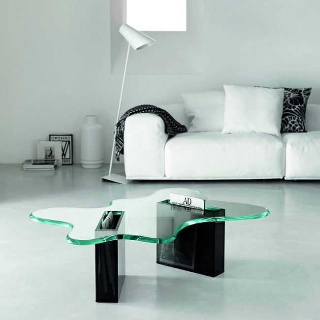 Glass Sculptural Art Tables