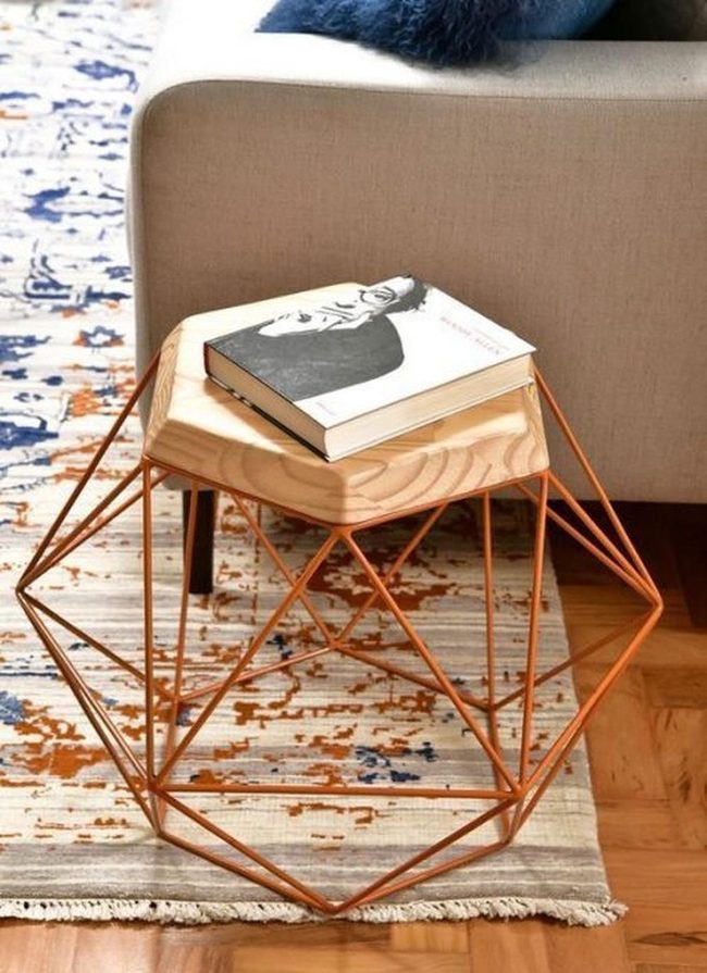 Copper Metal Frames, Wooden Warmth
