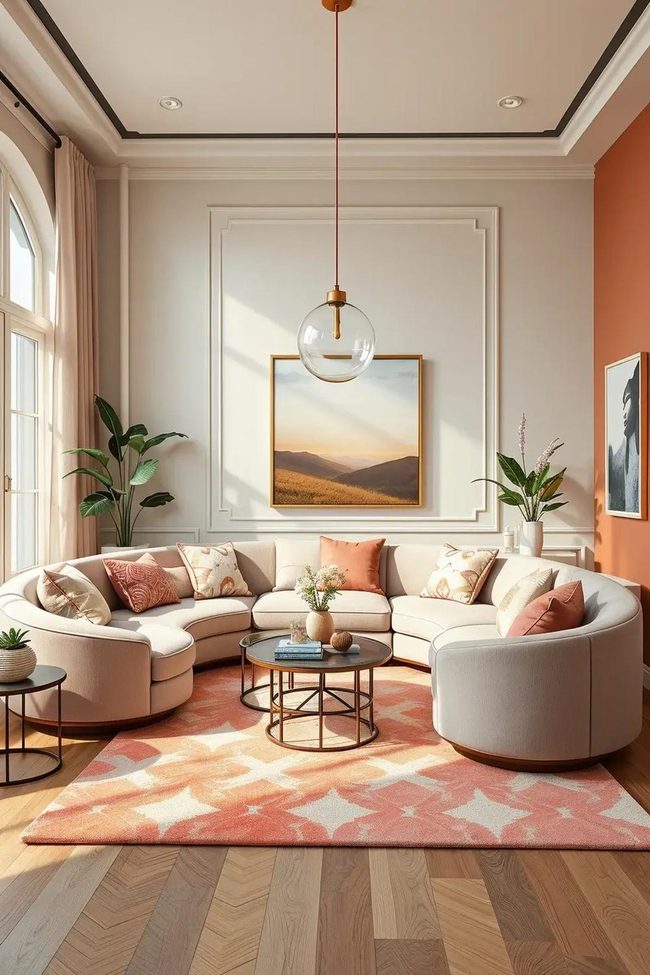 Soft Curves Meet Muted Tones