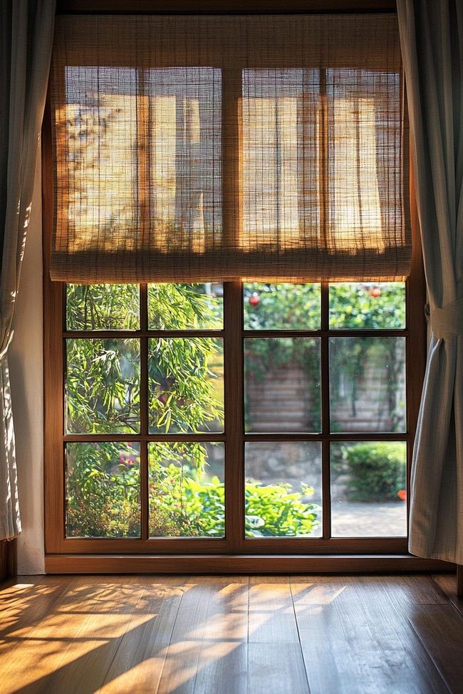 Tropical Bamboo Slat Blinds