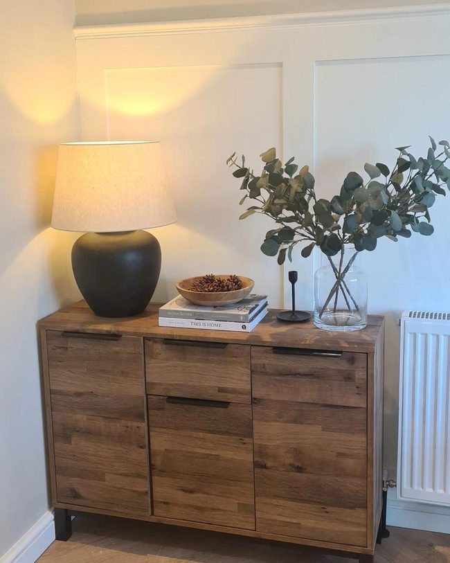 Deep Grain Wooden Sideboard