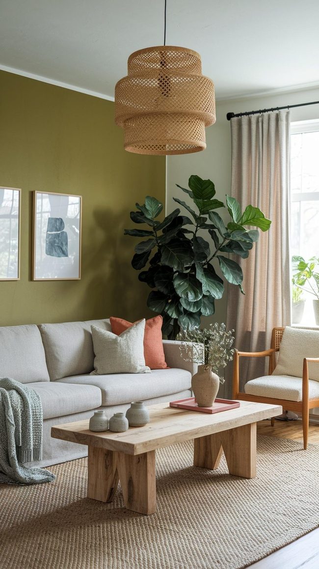 Earthy Tones With Natural Fibers