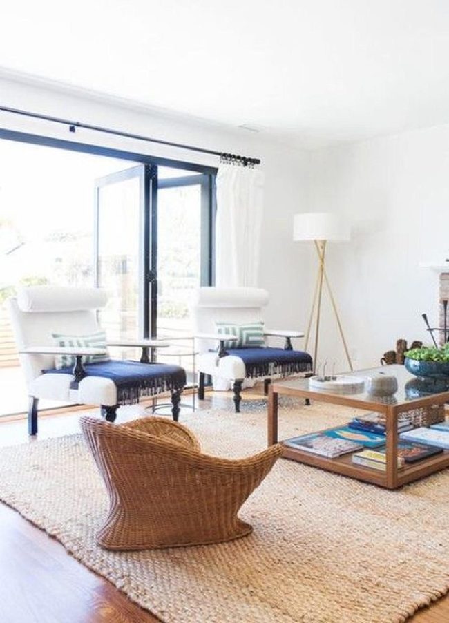 Sunlit White And Navy Retreat