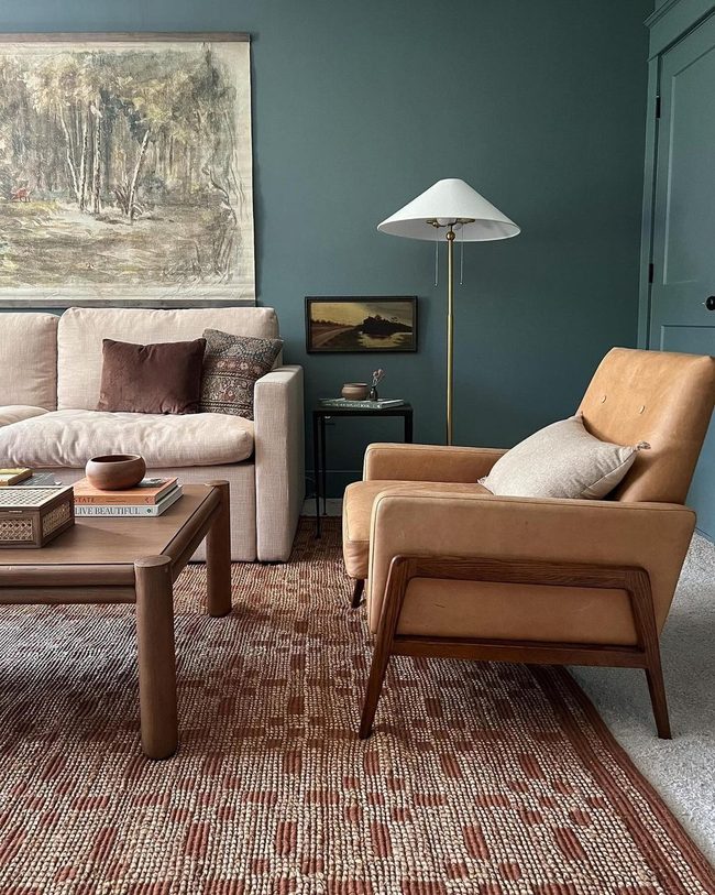 Layered Textures Meet Polished Wood