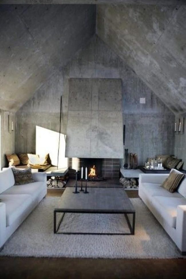 Towering Concrete Walls Define Modern Space
