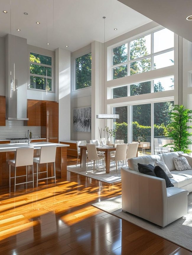 Open Kitchen Living Flow