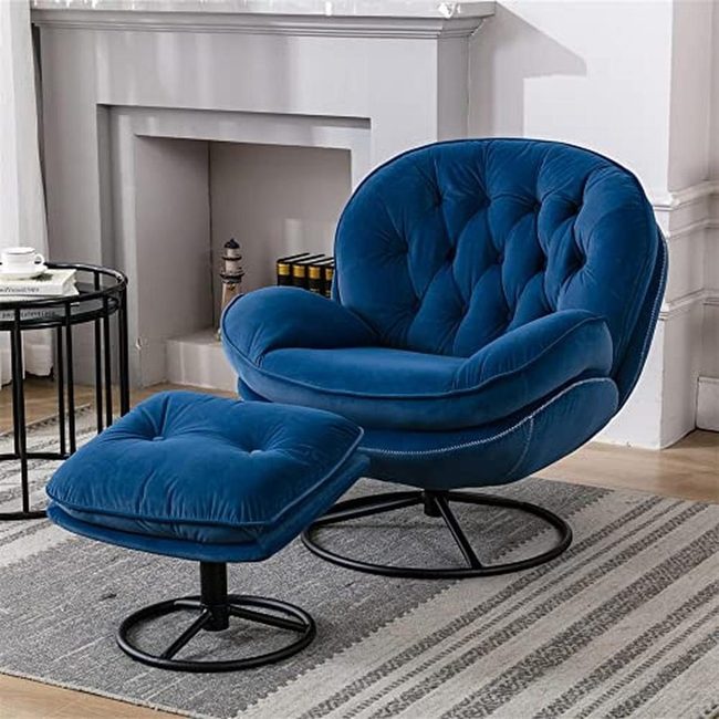 Blue Metal Frame Chairs Modern Comfort