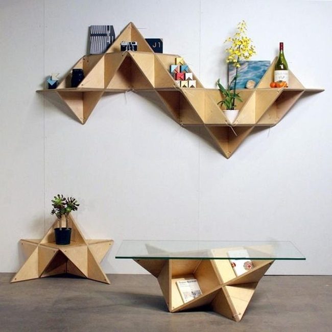 Geometric Wood And Natural Light