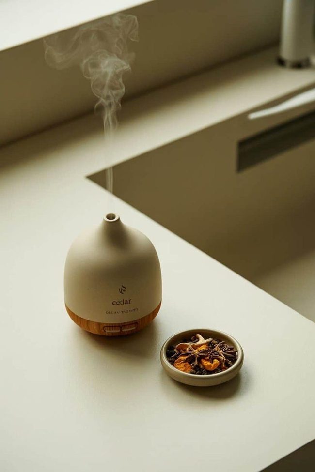 Ceramic Diffuser Cedarwood Orange Station