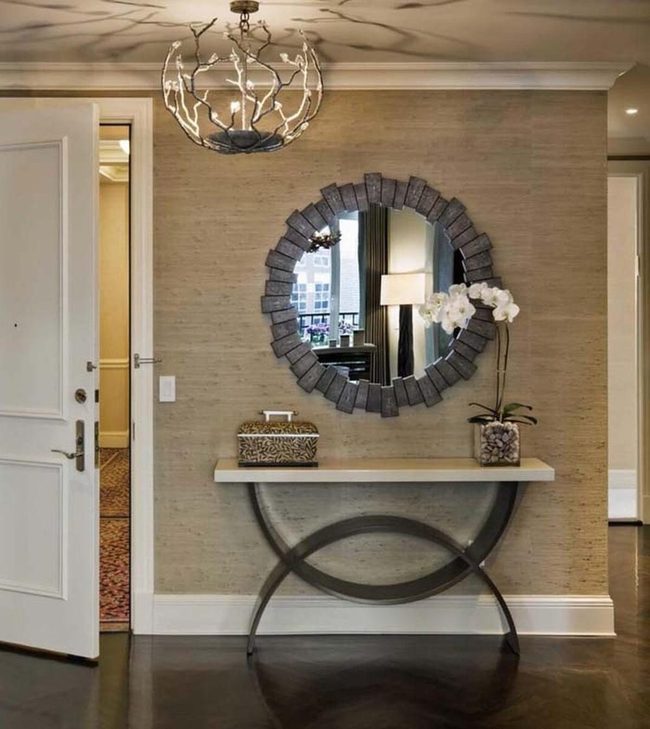 Curved Metal Base Marble Top