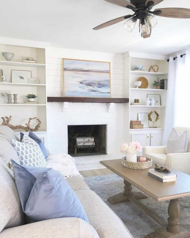 Industrial Wood Ceiling Fan Focal Point