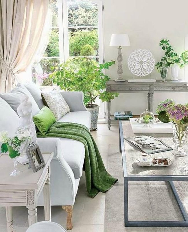 Glass Doors Open To Green