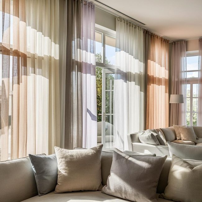 Sheer Curtains Flood Rooms Light