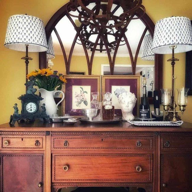 Yellow Walls Meet Vintage Treasures