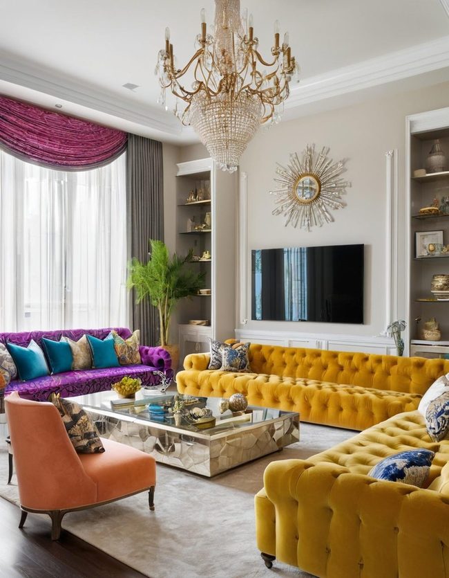 Oversized Sofa Steals The Show