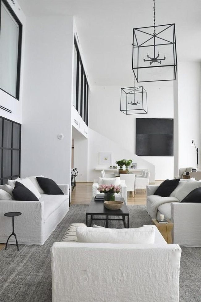 Light-Filled Minimalism With Black Contrast
