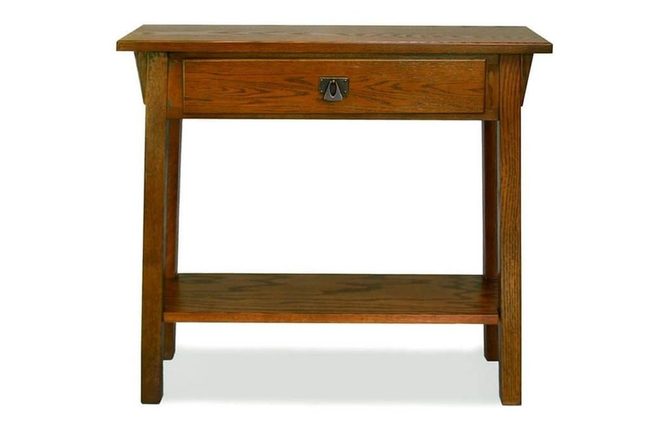Rich Wood Hallway Organizer