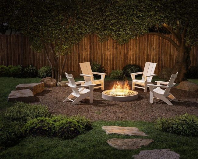 Crisp White Chairs, Natural Elegance