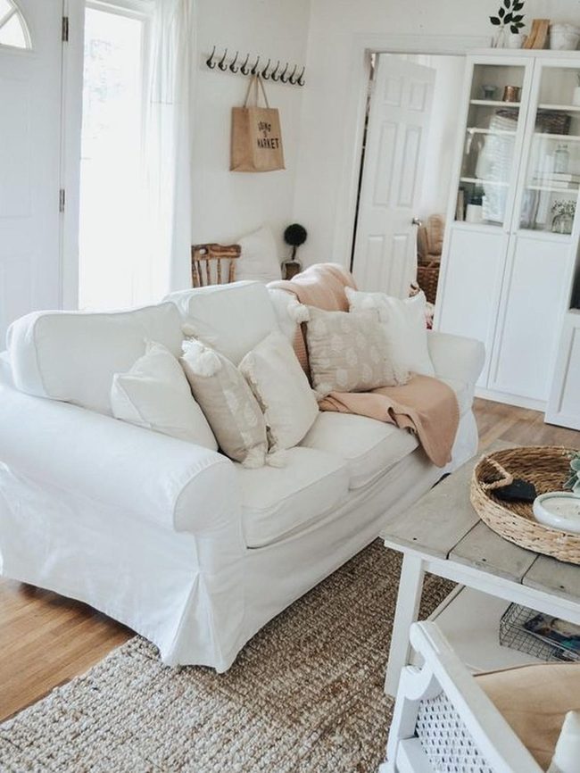 White Walls, Wooden Warmth, Living Plants
