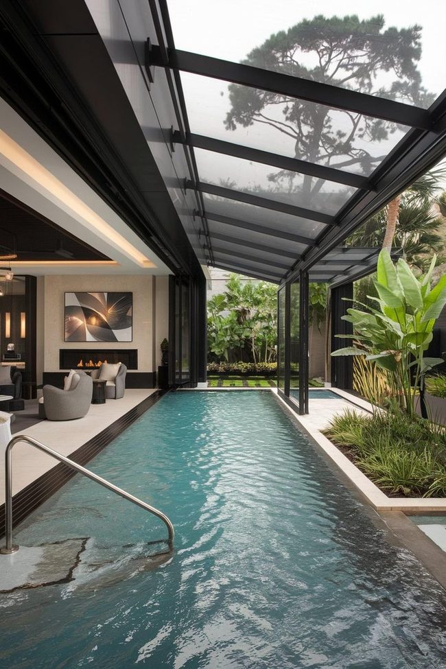 Retractable Roof Swimming Paradise