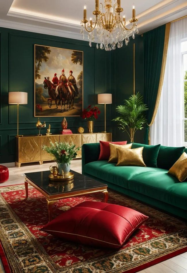 Deep Jewel Silk Cushions Elevate Seating